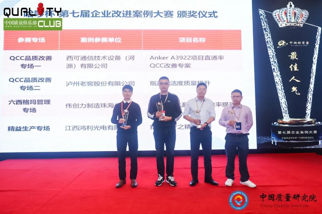 卓越品質(zhì)，全面提升丨江西鴻利參加全國質(zhì)量競賽斬獲多項榮譽